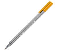 Staedtler Triplus Fineliner 334 - Feutre Pointe Superfine 0,3 Mm Ocre Roux | Corps triangulaire, encre à base d'eau - DRY SAFE, multicolore - Réf. 334-16