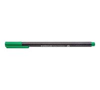 Staedtler triplus fineliner 334 - Vert, lot de 10, 0,3 mm | Corps triangulaire, encre lavable à base d’eau - ergonomique - Réf. 334 R-5