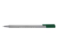 Staedtler Triplus fineliner, feutre de forme triangulaire pour l'écriture avec pointe superfine, largeur de trait environ 0.3 mm, encre de couleur bleue, 334-55