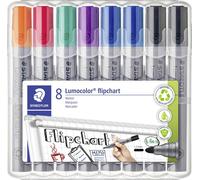 Staedtler Whiteboardmarker Lumocolor 8St Box 356 WP8 X Marqueur pour tableau à feuilles mobiles jaune, orange, rouge, violet, bleu, vert, marron, noir 8 pc(s)