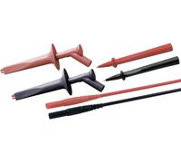 Stäubli 9410494500 Set de cordons de mesure de sécurité Banane mâle 4 mm Banane mâle 4 mm 1.00 m noir, rouge 1 set