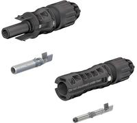 Stäubli MC4 Evo2 Connecteur PV-KBT4/KST4 pour Câble Solaire 4-6 mm², 20 | Bornes solaires 1500 V DC, système de contact MULTILAM, étanchéité IP68, résistance UV et ammoniac, montage par clipsage