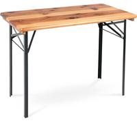 Stagecaptain BBT-117 Hirschgarten Table de Jardin 117 cm 4X Set - Table de Brasserie Robuste et Courte (117 cm de Long) - Surface laquée - Pliable - Facile à Ranger et à Transporter