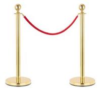 Stagecaptain PLS-150 Deluxe 2pcs Poteau de guidage Système barrières personnes et corde 2m doré G