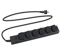 Stagecaptain PSO-6 BK rallonge d'extérieur de 6 multiprises IP44