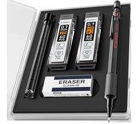 STAGEEK Porte-mines métal résistant 120 recharges HB et 2B gomme pour écrire, dessiner et esquisser