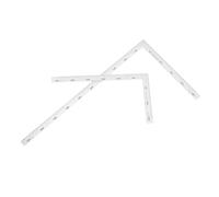 STAHAD 2pièces Lot De Équerres De Mécanicien Acier Inoxydable Équerre Angle Outil De Mesure L Forme Pour Menuisier Et Tâches De Charpenterie