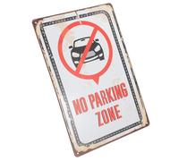 STAHAD Panneau Interdiction de Stationner Fer Résistant aux Intempéries pour Jardin et Allée Signalisation Facile à Installer pour Organisation du Stationnement