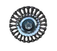 Stahl Design Tebart - Disque de brosse métallique torsadée pour meuleuse d'angle 125 mm - Acier - Brosse de nettoyage polyvalente