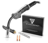 STAHLWERK AK15 | MB15 Torche de soudage avec 4 m de flexible, accessoires de soudage professionnels pour postes de soudage MIG MAG sous gaz protecteur avec raccord central européen