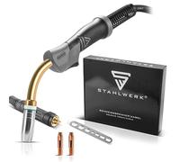 STAHLWERK AK25 | MB25 Torche de soudage avec 4 m de flexible, accessoires de soudage professionnels pour postes de soudage MIG MAG sous gaz protecteur avec raccord central européen