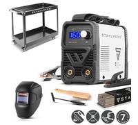 STAHLWERK Appareil de soudage à électrodes ARC 160 MD - équipement complet avec chariot d'appareillage - MMA (E-Hand) jusqu'à 160 A, utilisation flexible sans gaz, compatible TIG DC