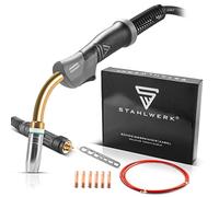 STAHLWERK Brûleur à souder MIG/MAG AK25/MB25 pour aluminium, tube de 3 m | Avec noyau en carbone et raccord central européen