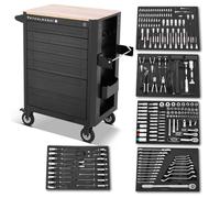 STAHLWERK Chariot d'atelier CROW Chariot à outils Chariot de montage 235 outils CrV