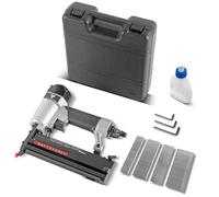 STAHLWERK Cloueur pneumatique DN-50 ST pistolet à clous avec une pression de travail de 5-7 bars, adapté aux clous de calibre 18 et aux aiguilles à clouer avec accessoires et valise de transport