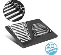 STAHLWERK Coffret d'outils Jeu de 20 clés à molette Coffret en mousse souple