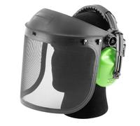 STAHLWERK Combinaison de protection faciale et auditive EN352 EN1731 Visière de protection | Casque forestier | Casque de protection | Protection des yeux | Masque de protection