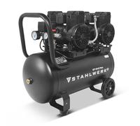 Compresseur STAHLWERK avec réservoir de 50 L (ST-510 Pro) - sans huile, 10 bar, compresseur d'air, moteurs Brushless, 3,94 CV, 2,9 kW, 500 l/min Compresseur silencieux