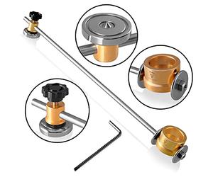 STAHLWERK Découpeuse circulaire pour torche plasma P-80, y compris chariot de guidage et aimant, accessoires pour découpeuse plasma avec allumage pilote