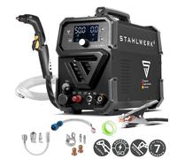 STAHLWERK Découpeuse plasma CUT 50 P Digital - Découpeuse plasma de 50 A, puissance de coupe jusqu'à 20 mm, Inverter Plasma Cutter avec allumage Blowback