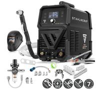 STAHLWERK Découpeuse plasma CUT 80 P Digital - équipement complet - Découpeuse plasma de 80 A, capacité de coupe jusqu'à 25 mm, Inverter avec allumage pilote HF