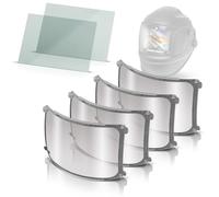 STAHLWERK Disques de rechange pour casque de soudage automatique Raptor 3 en 1 - Lot de 6 verres de rechange/verres de visière, verre de protection de soudure intérieur et extérieur, verres de