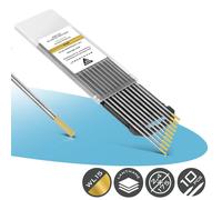 STAHLWERK Électrodes en tungstène / Électrodes de soudage 2,4 x 175 mm WL15 or Set de 10 pièces