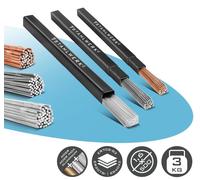 STAHLWERK Kit de baguettes de soudage ER70S-G3, ER307Si, ER4043Si5 Ø 1,6 x 500 mm chacune 1kg