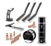 STAHLWERK Kit de flux | porte-brûleur AK/MB-15 | Fil fourré au flux Ø 0,9 mm