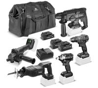 STAHLWERK : kit d'outils sans fil 20 V - avec sacoche à outils, 3 batteries et chargeur