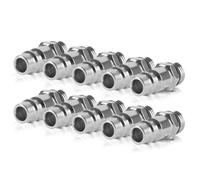 STAHLWERK Lot de 10 raccords rapides à air comprimé NW 7.2 avec filetage extérieur 1/4", raccord enfichable, adaptateur, accessoires pour compresseurs d'air comprimé