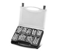 STAHLWERK Lot de 141 chevilles métalliques pour cloison sèche | M4 x 32, 38, 46 | M5 x 37, 52, 65 | M6 x 37, 52, 65 | Chevilles métalliques avec vis pré-montées