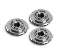 STAHLWERK Lot de 3 roues de coupe universelles de 22 x 6 x 6 mm avec puissance de coupe de 14 mm pour coupe-carreaux, roue de coupe de qualité supérieure avec roulement à billes pour une coupe précise