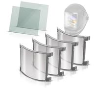 STAHLWERK Lot de 6 disques de rechange en titane pour casque de soudage | Verres de rechange intérieurs, verres extérieurs, verre de protection contre la transpiration, verres de protection de