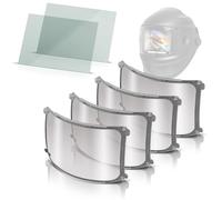 STAHLWERK Lot de 6 disques de rechange pour casque de soudage, verre de | Verres de rechange intérieurs et extérieurs, verre de visière et verres de rechange pour casque de soudage entièrement