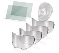 STAHLWERK Lot de 6 verres de rechange pour casque de soudage, intérieur et extérieur, vitres de visière et verre de protection contre la transpiration, vitres de rechange intérieures et extérieures