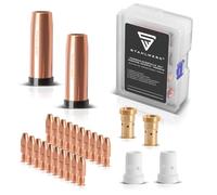 STAHLWERK MIG MAG AK501D | MB501D Set d'accessoires de soudage premium 26 pièces avec buses gaz, buses courant, porte-buses et diffuseur céramique pour torches de soudage MIG MAG