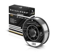 STAHLWERK MIG MAG Fil d'apport aluminium ER5356 (AlMg5) 1,0 mm 2 kg Bobine de fil | Bobine de fil | Matériau d'apport | Fil d'apport universel | Fil électrode massif