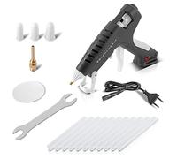STAHLWERK Pistolet à colle HKP-250 ST Pistolet à colle professionnel/Colle chaude/Pistolet à colle thermofusible avec clapet anti-retour et 250 watts pour bâtonnets de colle chaude de 11 mm