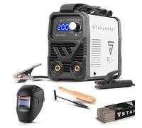 STAHLWERK Poste de soudage à électrodes ARC 200 MD - équipement complet - MMA (E-Hand) jusqu'à 200A, utilisation flexible sans gaz, refroidissement intelligent, démarrage automatique à chaud
