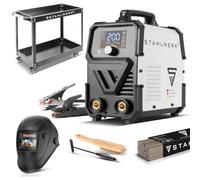 STAHLWERK Poste à souder à l'électrode ARC 200 Synergic Pro Digital - Kit complet avec chariot - MMA jusqu'à 200 A, soudage sans gaz, Inverter Lift-TIG, Hotstart, fonction Antistick