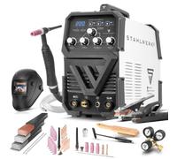 STAHLWERK Poste à souder combiné 2-en-1 AC/DC TIG 200 ST - Kit complet - TIG & MMA (ARC) jusqu'à 200 A, amorçage HF, Hotstart, Anti-Stick, mode 2T & 4T, soudage AC TIG pour aluminium