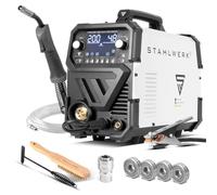 STAHLWERK Poste à souder combiné MIG MAG 200 Spot Puls Pro - numérique, onduleur IGBT 200 A, fil fourré FLUX, Lift-TIG, MMA, pulsé MIG pour aluminium, technologie à transistors avancée