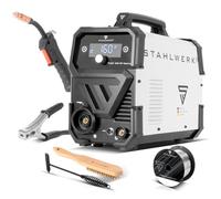 STAHLWERK Poste à souder FLUX 160 ST Digital - Combiné 3-en-1 160 A, soudage au fil fourré sans gaz, MMA (ARC), Lift-TIG (DC), dévidage synergique, éclairage LED, technologie IGBT