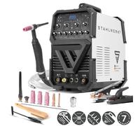 STAHLWERK Poste à souder sous protection gazeuse AC/DC TIG 200 Puls ST - Inverseur IGBT avec mode AC, MMA jusqu'à 200 A, fonction pulsée, mode 2T & 4T, pour aluminium & tôle fine