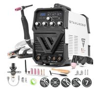 STAHLWERK Poste de soudage 3 en 1 combiné AC/DC TIG 200 CUT ST - TIG & MMA jusqu'à 200 A, coupage plasma jusqu'à 45 A, acier inoxydable, cuivre, aluminium, titane