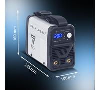 STAHLWERK Poste de soudage à électrodes ARC 200 MD - MMA (E-Hand) & Lift-TIG (DC) jusqu'à 200 A, utilisation flexible sans gaz, poids léger 3,4 kg, refroidissement intelligent