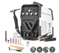 STAHLWERK Poste de soudage sous protection gazeuse 2 en 1 combiné AC/DC TIG 200 ST - TIG & MMA (E-Hand/ARC) jusqu'à 200 A, mode 2T & 4T, soudage TIG AC pour l'aluminium