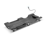 STAHLWERK RCL-40 ST Planche à roulettes pour voiture avec lumière LED intégrée, capacité de charge de 500 kg et 6 roulettes mobiles, planche de montage | Table de montage | Planche à roulettes