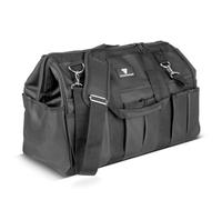 STAHLWERK Sac à outils : compartiment principal XL, 15 compartiments extérieurs, 6 compartiments intérieurs, sac d'installateur robuste, sac de montage portable avec poignée, bandoulière et fermeture
